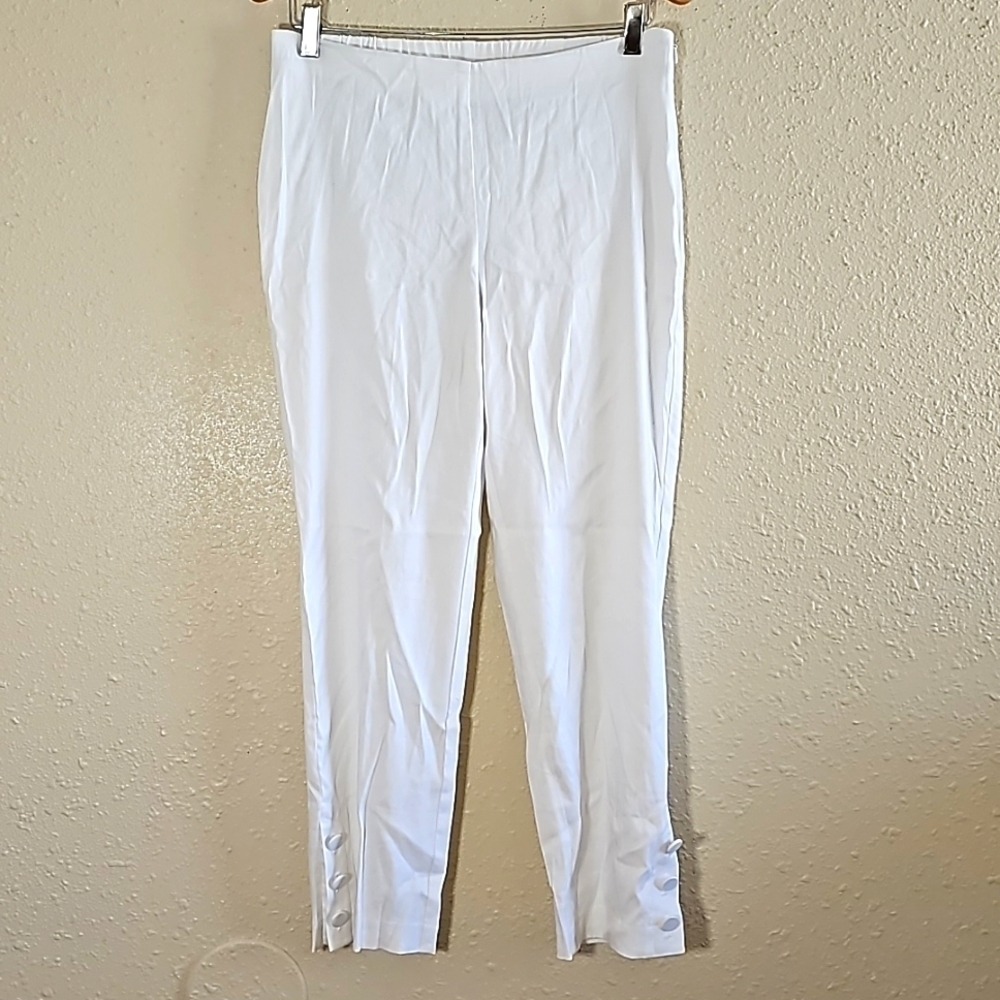 J.jill White 100% Linen Pants